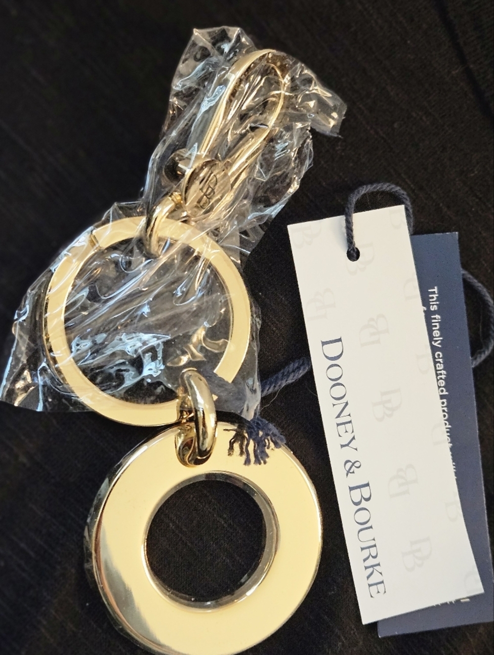 Dooney & Bourke Gold Tone Jewelry Tag NWT - Picture 3 of 7